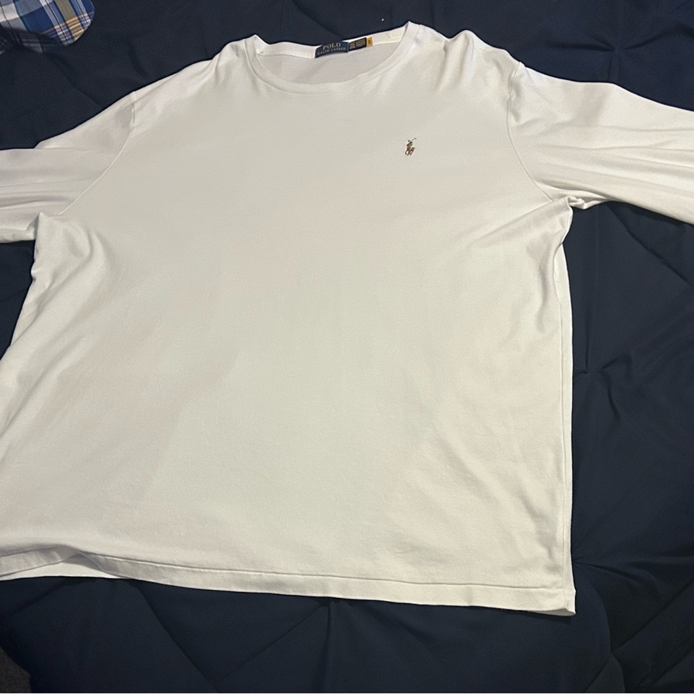 Polo by Ralph Lauren White Long Sleeve Tee